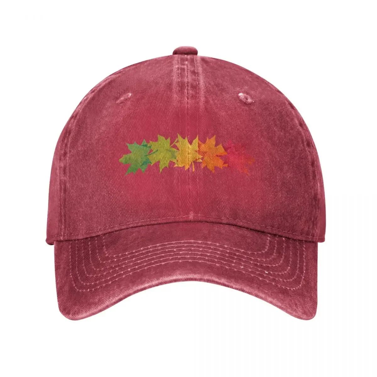 Falling Maple Brown Baseball Cap Beach Bag Anime Funny hats Golf Hat Luxury Women Unisexs