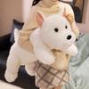 Adorable Lying Posture West Highland Plush Toy Pillow Plush Western Highland Playthings Simulated Western Highlands Children Idea Gifts Decor