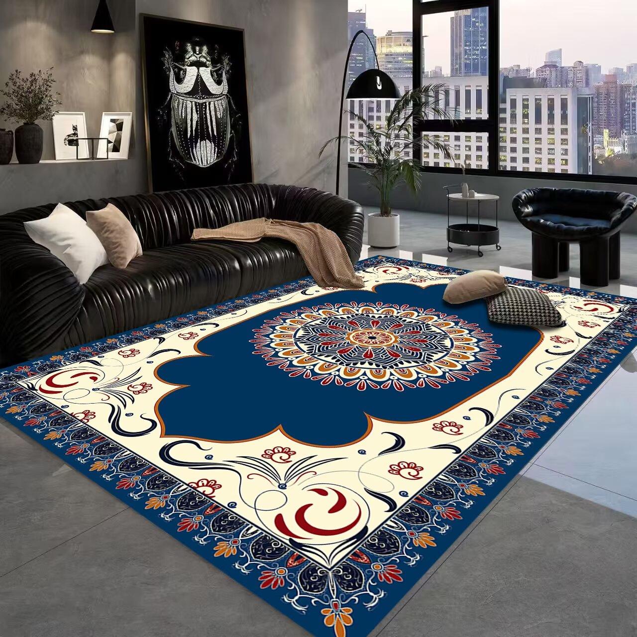 Turkije Boheems Vloerkleed Perzisch Groot Tapijt Vloerkleed voor Woonkamer Slaapkamer Bank Deurmat Decoratie Kind Spelen Antislip Vloermat 60*90cm