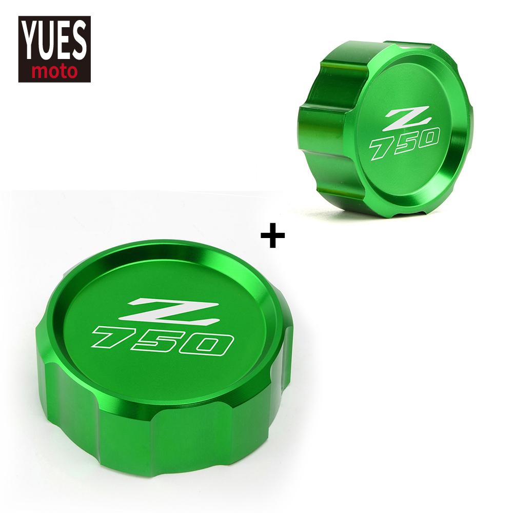 Motorrad Zubehör Rot Vorne Hinten Flüssigkeit Zylinder Master Reservoir Abdeckung Für Kawasaki Z750 Z 750 2007-2012 2008 2010