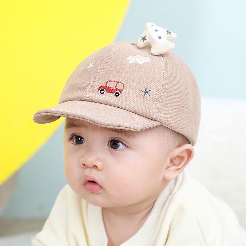 Unisex Baby-Entenschnabel-Cord-Baseballkappe - Süßer Sonnenhut für Frühling & Herbst