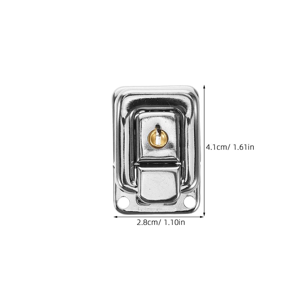 4Pcs Iron Suitcase Lock Set Vintage Style Keyed Latch for Jewelry Box Wooden Chest Toolbox Drawer Cabinet Storage Safety