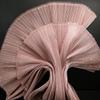 Metallic Pearl Pleated Yarn Fabric for Sculptable Wedding and Stage Floral Design