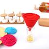 1pcs Mini Foldable Funnel Silicone Funnels Be Hung Household Liquid Dispensing Kitchen Tools