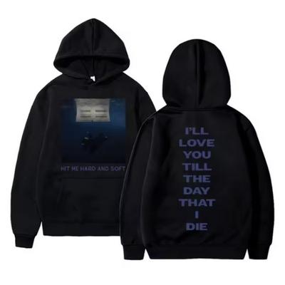 Bluza z kapturem Męska i Damska Moda Hip Hop Trend Bluza Męska i Damska Oversize z Długim Rękawem Hoo