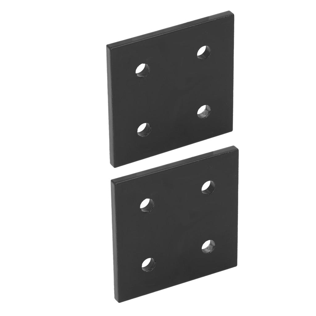2Pcs Joint Plate Corner Fastener Rectangle Bracket Aluminum Profile Connecting for Wood 4 Holes 6060