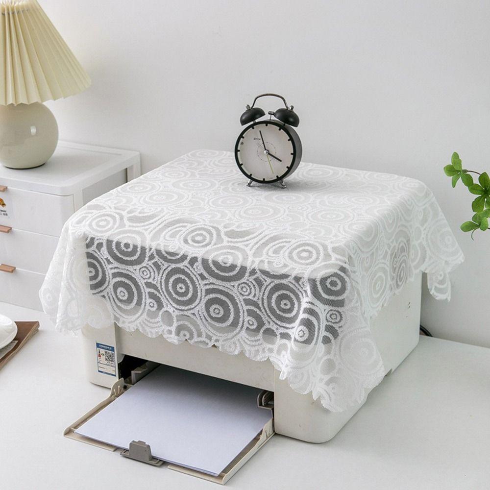 1Pcs Lace Fax Machine Dustproof Cover Universal Rice Cooker Protector Kitchen Office Supply