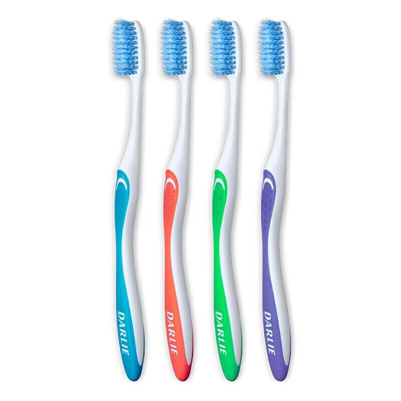 Darlie Spin Clean Thin Bristle Toothbrush 2-Pack