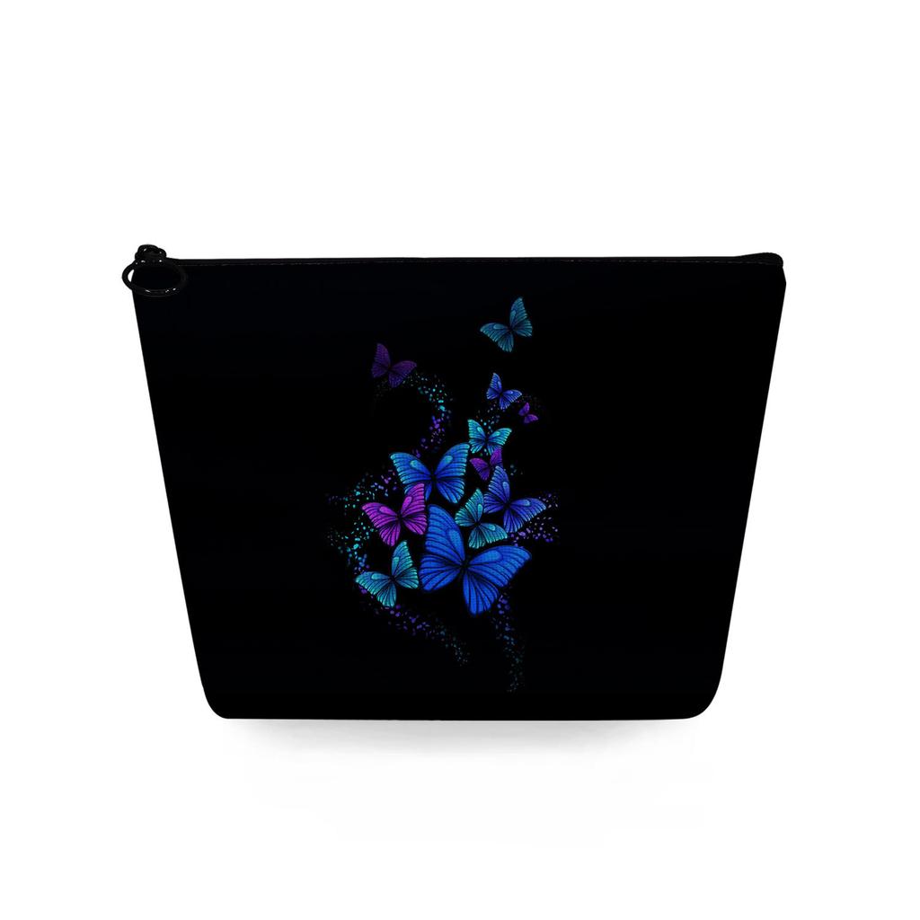 Women Butterfly Print Cosmetic Bag Toiletries Organize Travel Storage Case 6722
