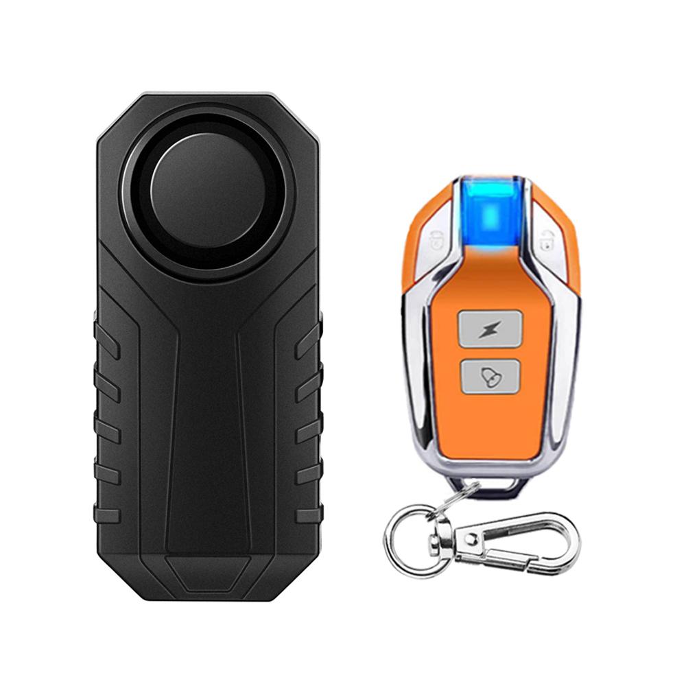 Extractme Wireless Motorcycle Vibration Alarm IP55 Waterproof Bicycle Alarm Remote Control Anti-theft Bike Detector Alarm System