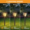 2 PCS Solar Bulb Wall Light Outdoor Waterproof Wall & Ground 2 Modes Mount Front Porch Patio Fence Yard Garage