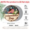 2D Flat, 1pc Independence Day Decor Metal Aluminum Sign, Home, Holiday Decor Ornaments, Suitable for Room, Outdoor, Porch Decor, Friendship Gift