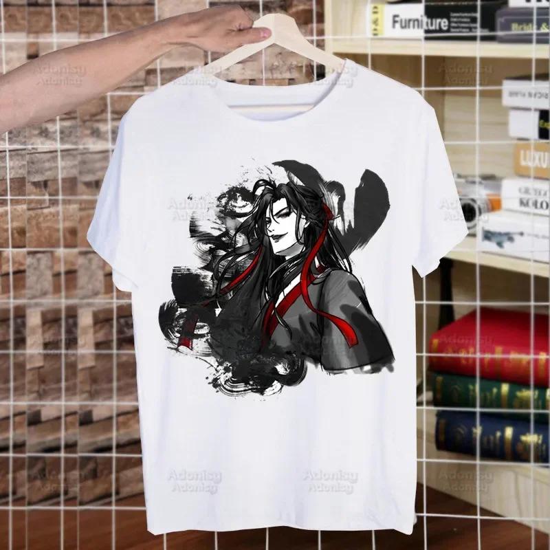 Mo Dao Zu Shi The Untamed Harajuku Man T Shirts Lan WangJi Wei Wu Xian Tees Shirt Tops Short-Sleeved Aesthetic Anime T Shirt