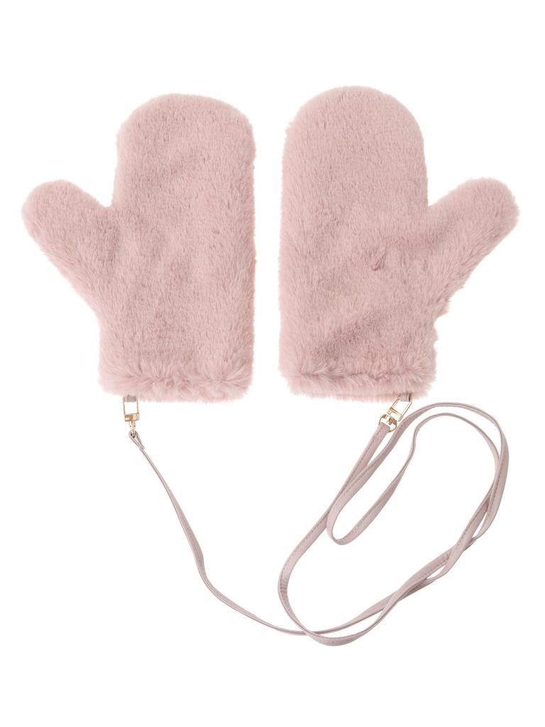 de Apparel Corded Fur Mittens for Ivory [Maison Fleur] Women,