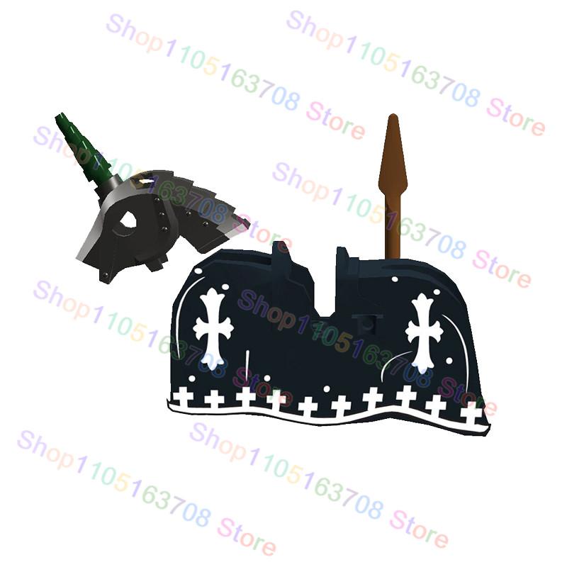 High-Quality Moc High-Quality Medeival High-Quality Knights High-Quality Figures High-Quality Horse High-Quality Saddle High-Quality Mount