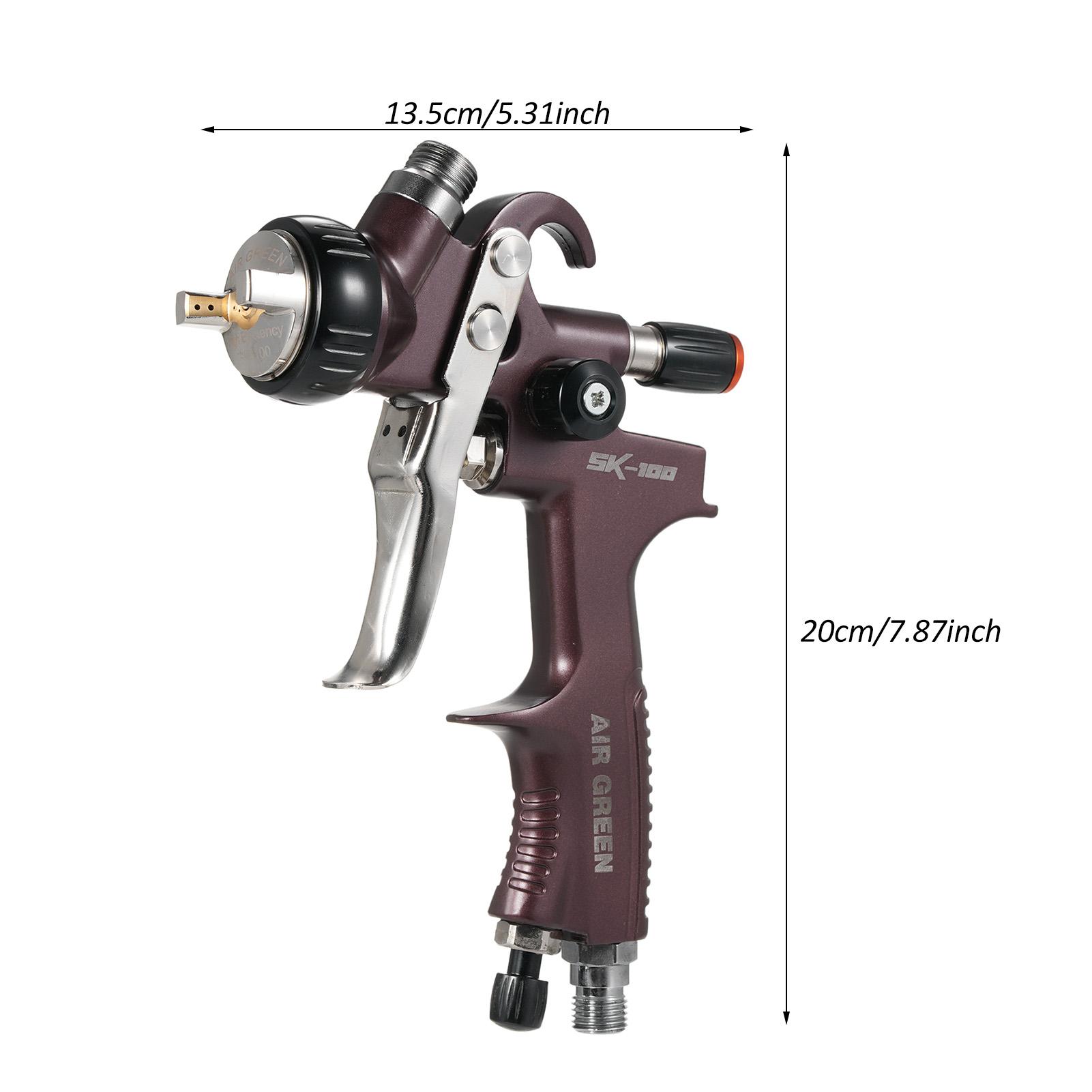 

Professional Paint Sprayer, Large Fan-Shaped Sprayer 21-27cm, Copper with 11 Holes, Stainless Steel Nozzle and Needle, Cup