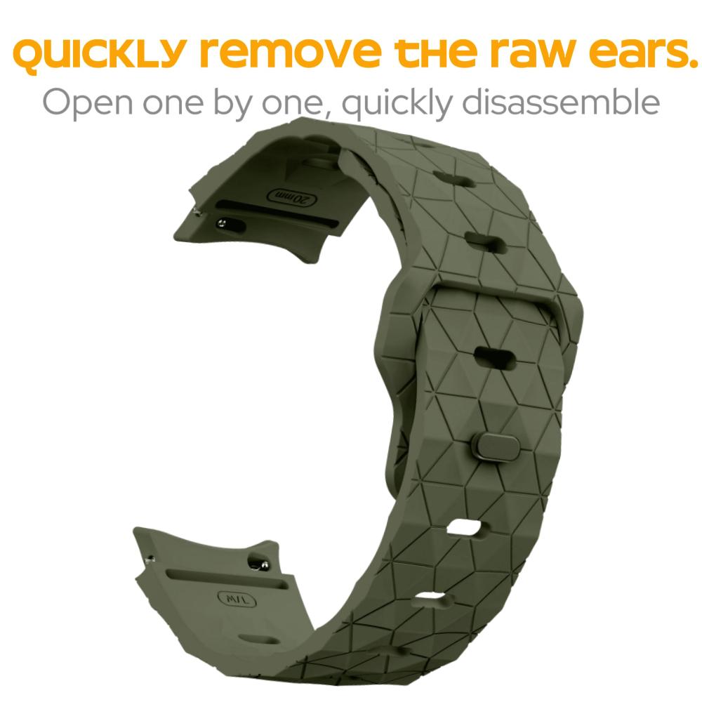 Silikonarmband für Samsung Galaxy Watch 7 6 4 Classic 47 mm 43 mm/46 mm 42 mm No Gap Uhrenarmband Galaxy Watch 6/5/5pro 45 mm 40/44 mm