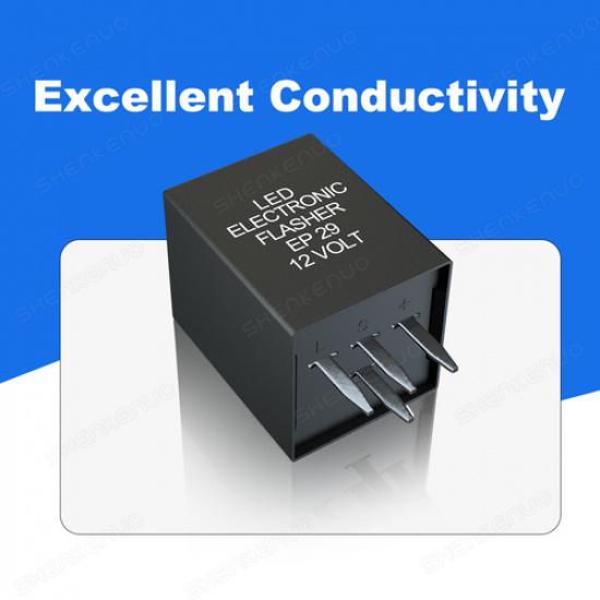 12V EP-29 LED Flasher Relay For Hyper Flash Turn Signal Decoder Load Equalizers