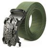 Men'S Nylon Belt Business Automatic Buckle Belt Casual Canvas Toothless Buckle Belt Strength Delivery