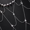 Exotic Crystal  Nose Bridge Chain for Women Nose To Ear Chain Boho Teardrop Teardrop Teardrop Headwear Festival Accessories