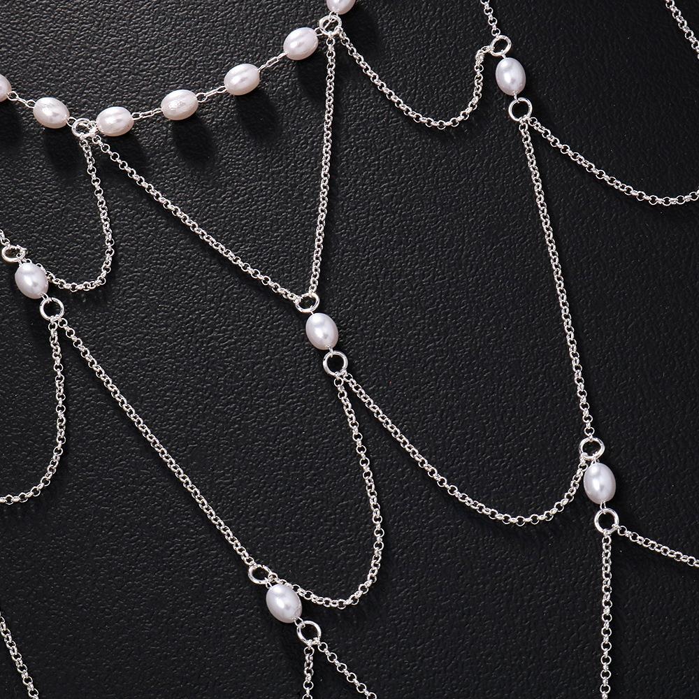 Exotic Crystal  Nose Bridge Chain for Women Nose To Ear Chain Boho Teardrop Teardrop Teardrop Headwear Festival Accessories