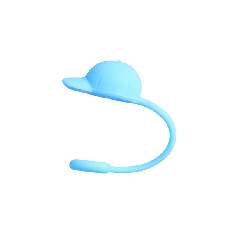 

Милая кепка с козырьком, соломенная кепка, чехлы для стаканов Stanley, аксессуары, большой диаметр, силиконовые пылезащитные соломенные колпачки, многоразовые небесно-голубой