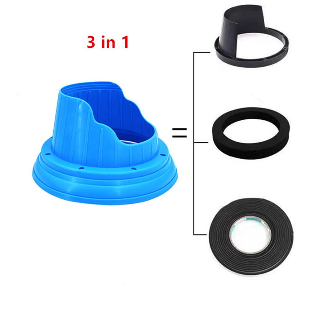 2pcs 6.5" Car Speaker Protective Mat Silicone Seal Mount Waterproof Cover  Blue