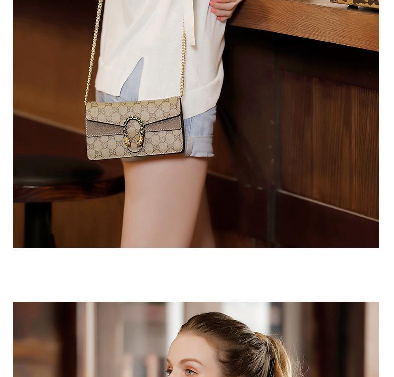 Dionysus 2025 Women's Genuine Leather Snake Head Crossbody Bag - Trendy, Versatile Square Design