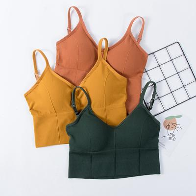 Tank Crop Top Nahtlose Unterwäsche Weibliche Crop Tops Sexy Dessous Dessous Mit Abnehmbare Gepolsterte Leibchen