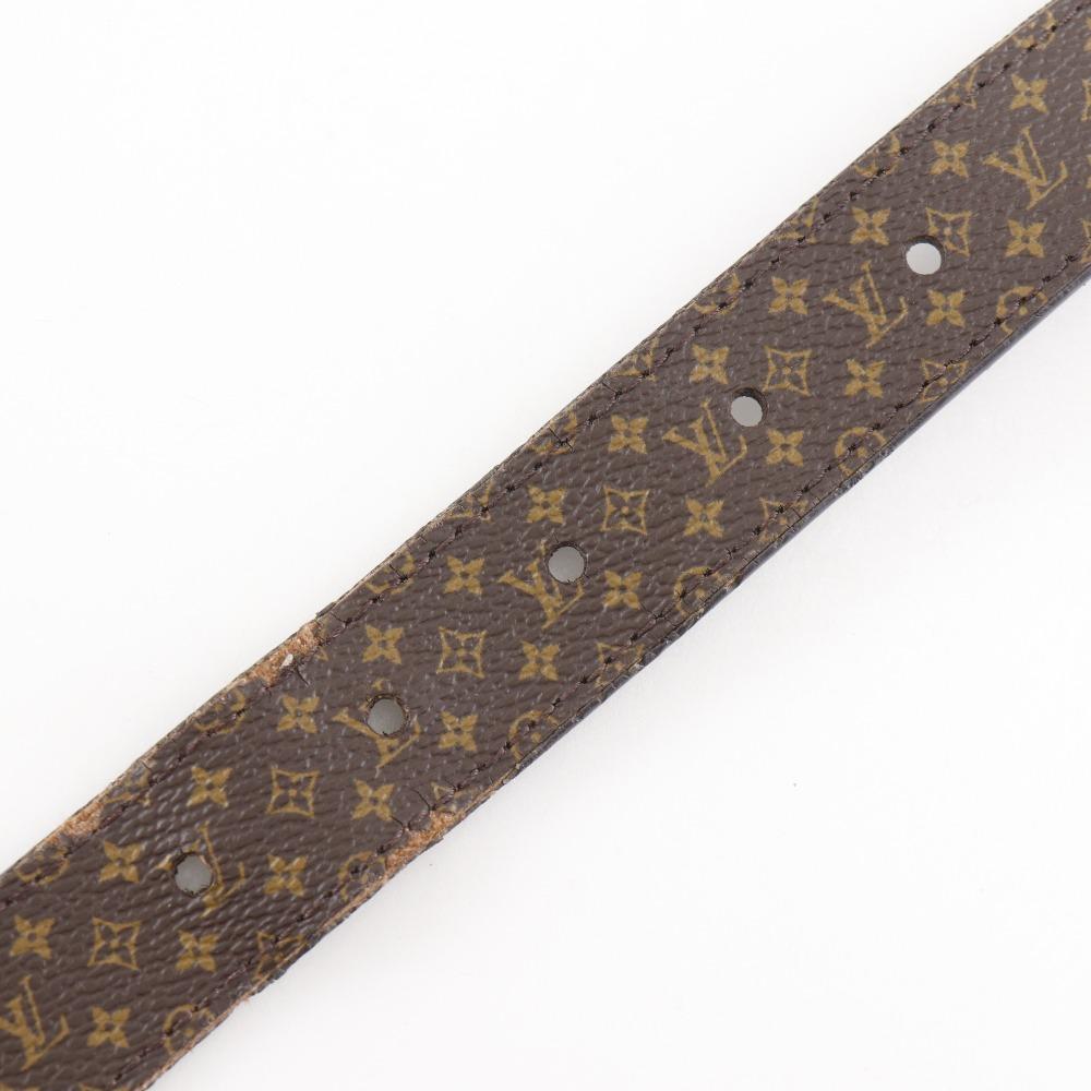 LOUIS VUITTON Ceinture Malletier belt M9943 Brown Monogram canvas unisex Used