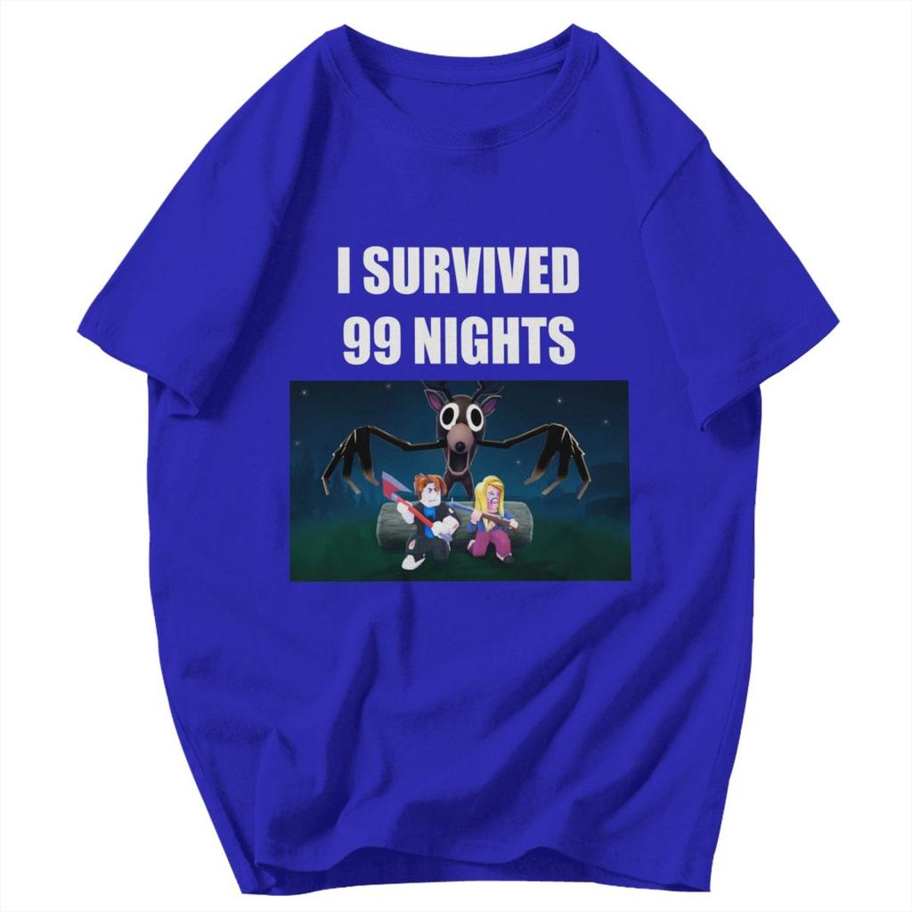 Men T Shirt 99 Nights In The Forest Game Fun Cotton Y2K Graphic Quality Unisex Clothing T Shirts
