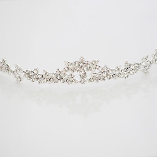 Elegant Stras Mireasa Femei Set Bijuterii Cercei Colier Cap Lant Tiara