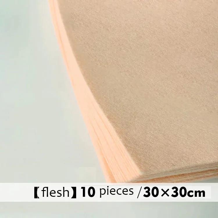 10Pcs Soft Felt Fabric Sheet Assorted Color Patchwork Sewing DIY Craft Squares Nonwoven 1mm Thick Handmade Fabric Weaving