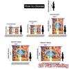 2pcs   2D FLAT PRINTING Curtains (Without Rod) Birthday Bliss(4) Light Filtering Popular Curtains Versatile Fabric Curtains Art
