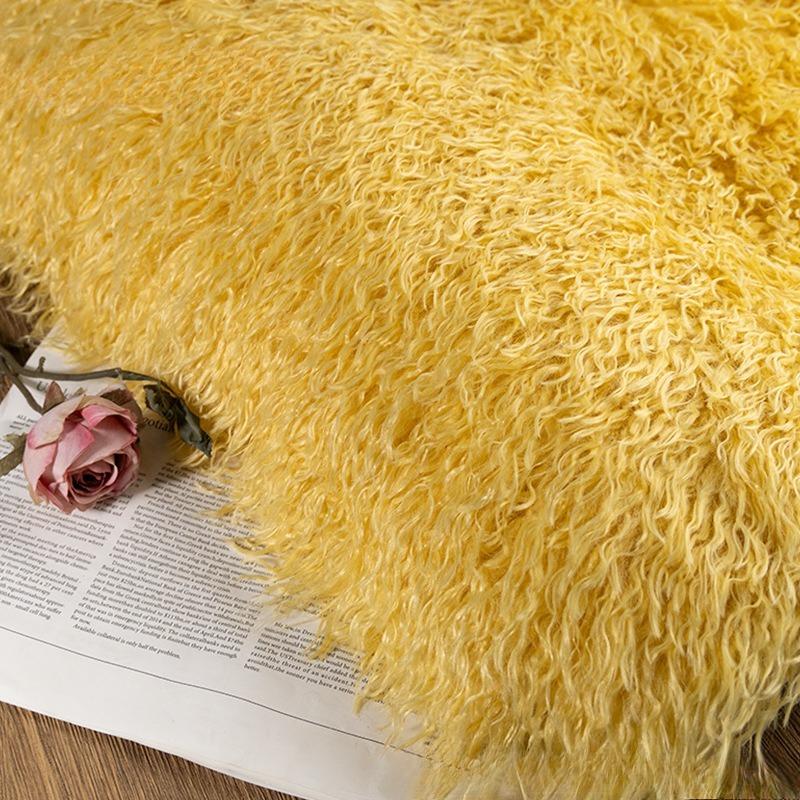 Beach Wool Plush 6cm Long Hair Cashmere Kig Animal Hair Wool Cotton Doll Fried Wool Hand-made Fabric Background Fabric Patchwork