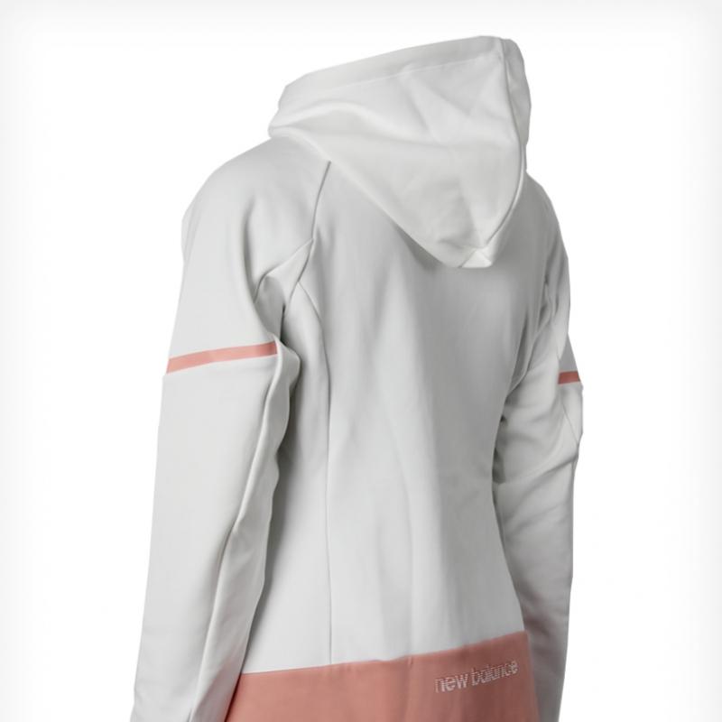 NeW Balance W Brushed Soft Training Hoodie Zip Up Nbmd947032 10 White