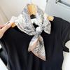 Korean Decorative Scarf Scarf Summer Scarf Square Scarf High-end Thin Style Xiliya Printed Square Scarf Tied Hair Strap