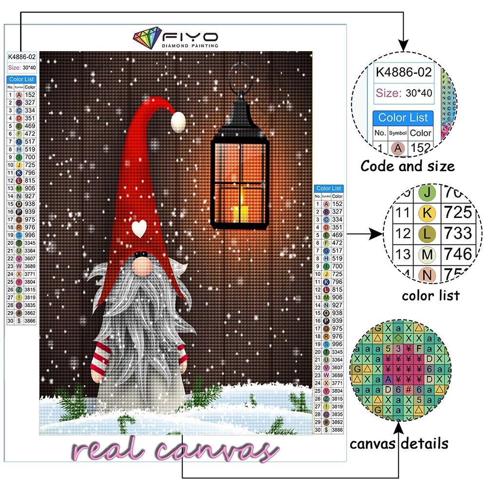 Popular 5D Diy Cross Stitch Christmas Tree Santa Snowman Painting Full Drill Cross-Stitch Crafts Kit Wall Sticker Home Decor