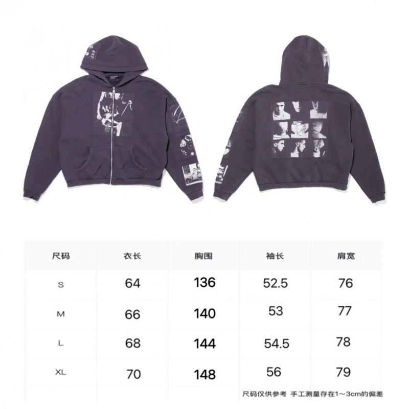 Oversized Unisex Hooded Sweatshirt With Distressed Washed Letter Print Cotton Blend Casual Top Teens Adults