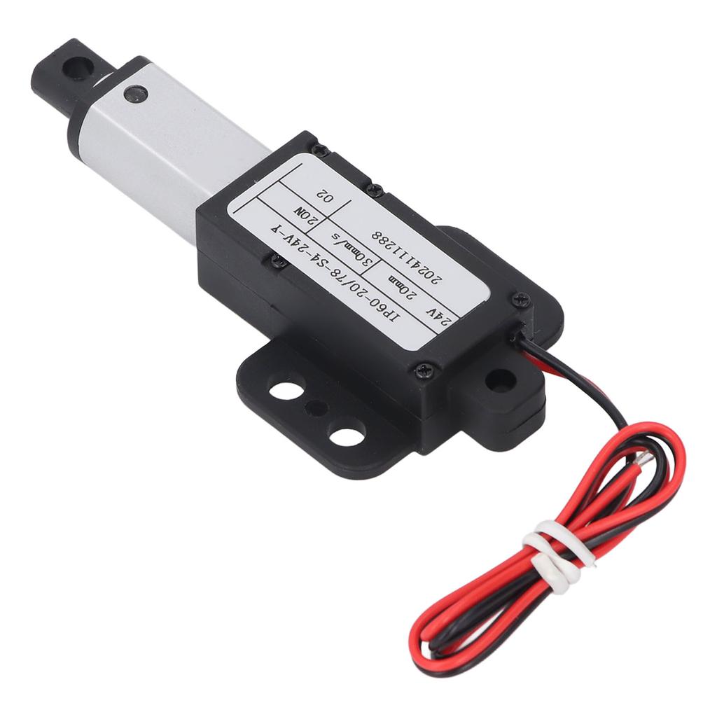 Mini elektrický lineární aktuátor 24V 20mm zdvih 20N 30mms Vodotěsný lineární aktuátor pro stroje