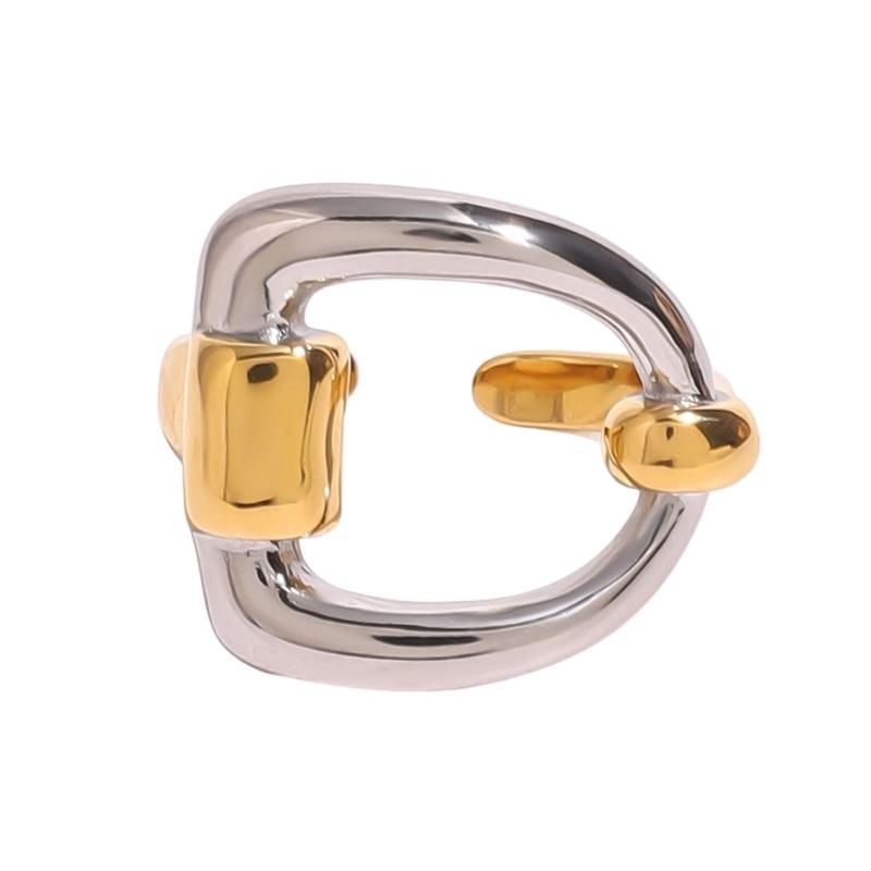 

Comfortable Fit Letter D Ring Adjustable Irregular Geometric Opening Finger Ring Unisex Jewelry for Everyday Wear 1