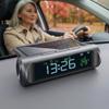Solar/USB Car Dashboard Clock Digital Clock with Time/Date/Temperature Display Electronic Clock for Car Truck Outdoor Camping