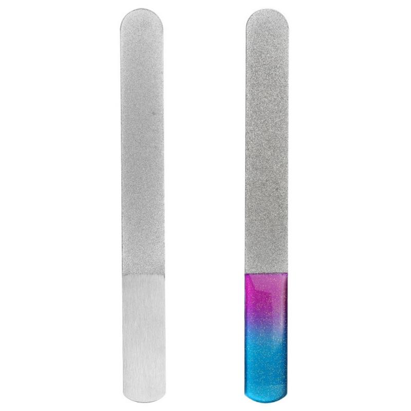 Stainless Steel Smooth Buffer Epoxy Resin Polisher Resin Polishing Strip Tools Metal Nail Art Double Sided File Manicure