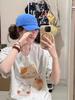 Women's American Retro Pure Cotton Oversized T-shirt - Summer 2025 Niche Design