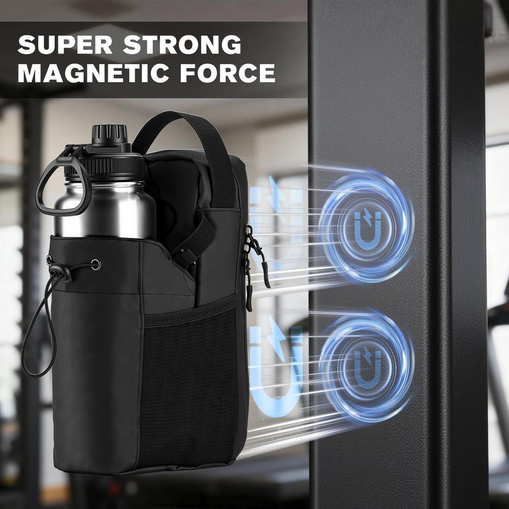Transgraniczna torba na magnetyczną butelkę na wodę do fitnessu: Duża torba Crossbody na siłownię dla mężczyzn