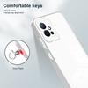 For Vivo Y30/Y33s/T1/Y75/Y55 5G 3-in-1 Transparent Phone Cover TPU+PC Camera Protection Back Case