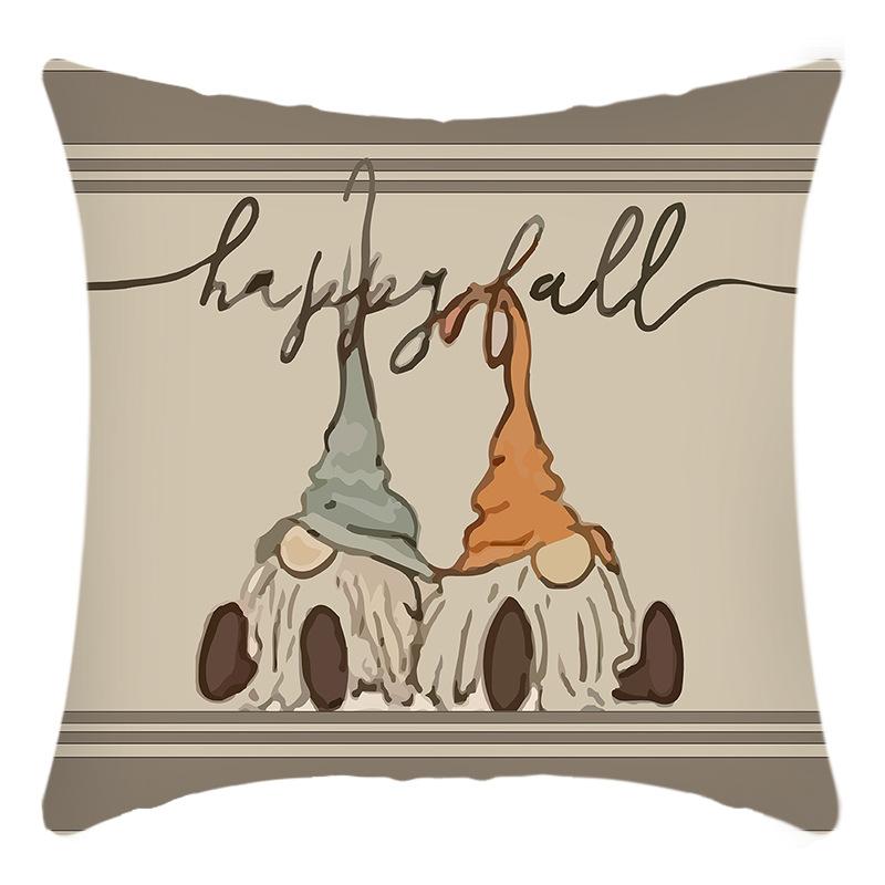 New Cross-cuddle Pillow Cover English Letters Thanksgiving Printed Cushion Home Sofa Cushion Cover