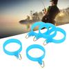 5PCS Stainless Steel Bait Hook Holder with Rubber Circle Lure Hook Holder  Water Activities