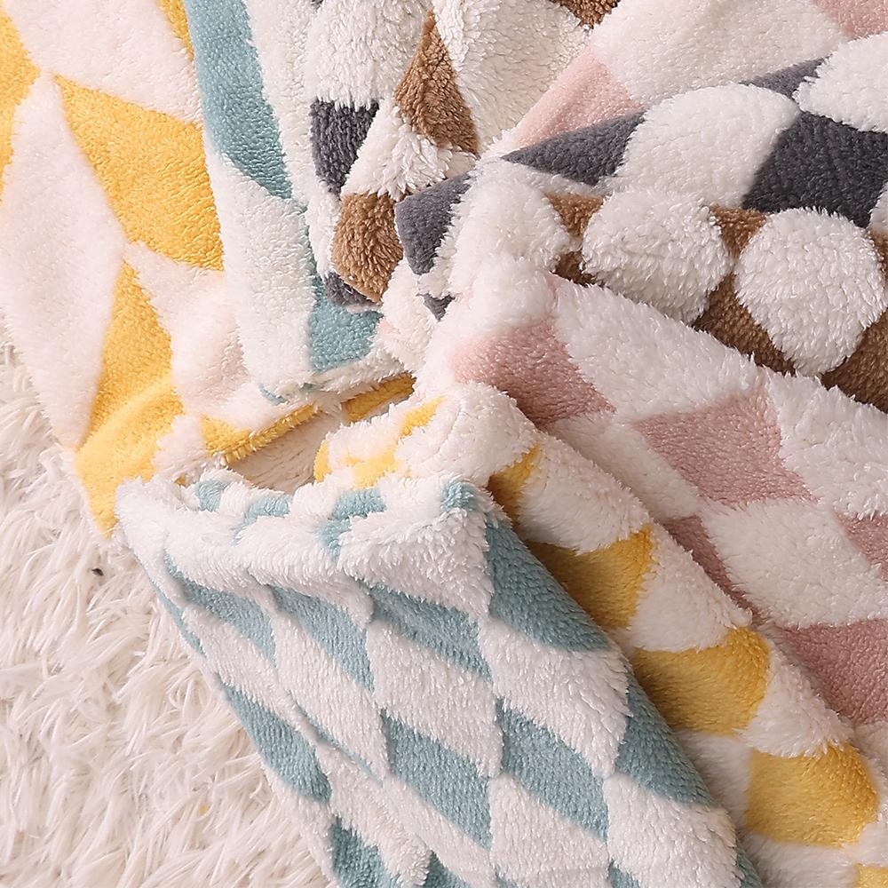 1 szt. Geometryczna pikowana miękka pluszowa poszewka na poduszkę do salonu, sofy, biura, zagłówka, samochodu 18*18 cali