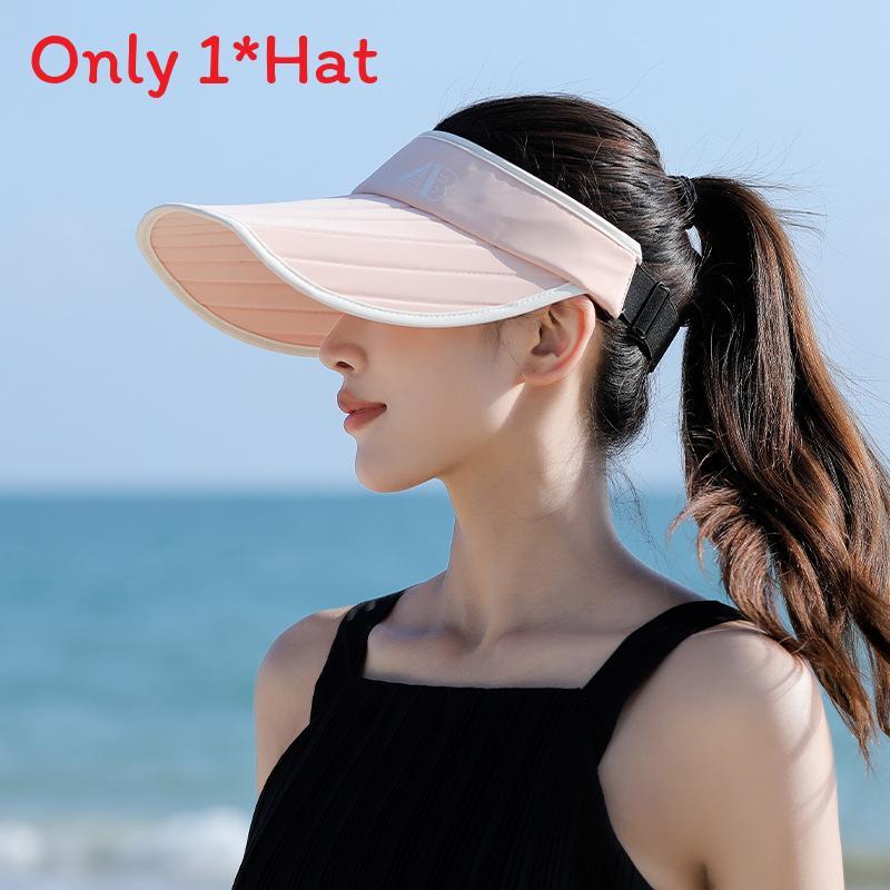Summer Sun Protection Cap For Women With Wide Brim Breathable Cotton Polyester Outdoor Beach Hat